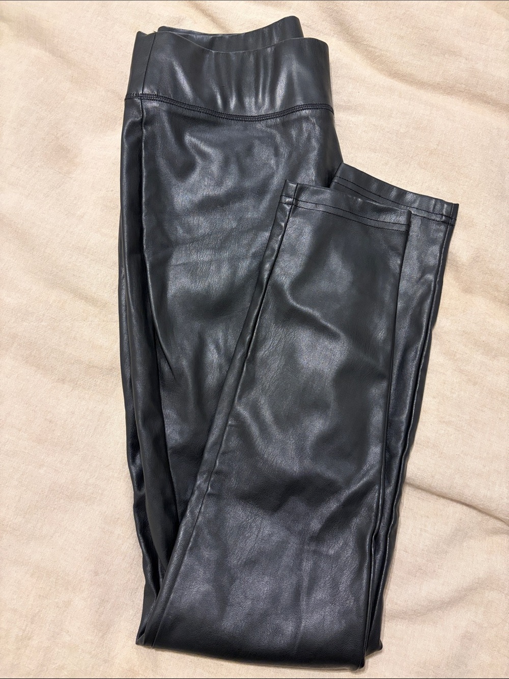 INC, Black Faux Leather leggings. Size 8, worn once or twice.